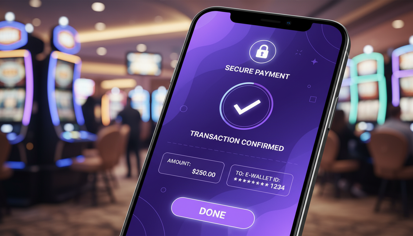 Digital wallet interface on a smartphone showing Skrill payment confirmation