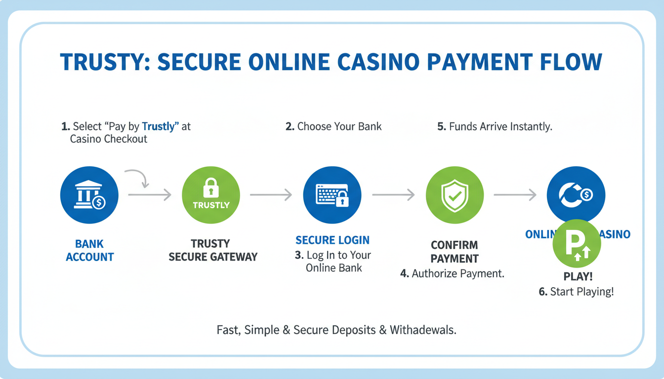 Schemat działania płatności Trustly w kasynie online